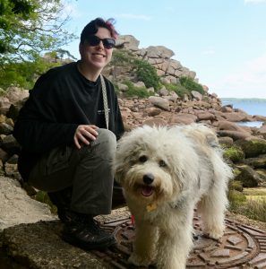 IMG _ Poppy Photo de Floreine avec son chien, Poppy